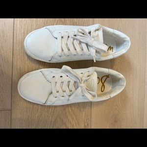 Sam Edelman white leather sneaker womens 9 ethyl low top